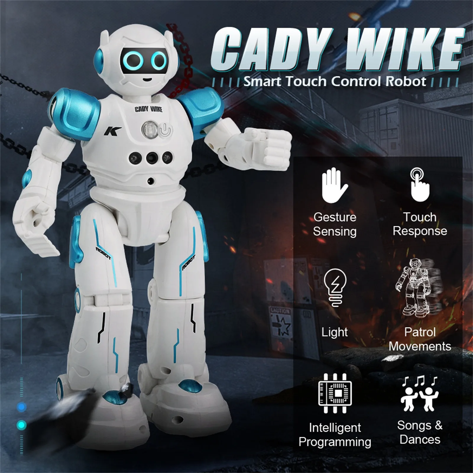 

Интеллектуальный радиоуправляемый робот JJR/C R11 Cady Wike с дистанционным управлением, Программируемый датчик жеста, музыкальная танцевальная и...