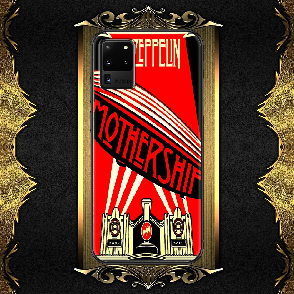 

led Anthony Plant zeppelines band Phone case For Samsung Galaxy Note 4 8 9 10 20 S8 S9 S10 S10E S20 Plus UITRA Ultra black