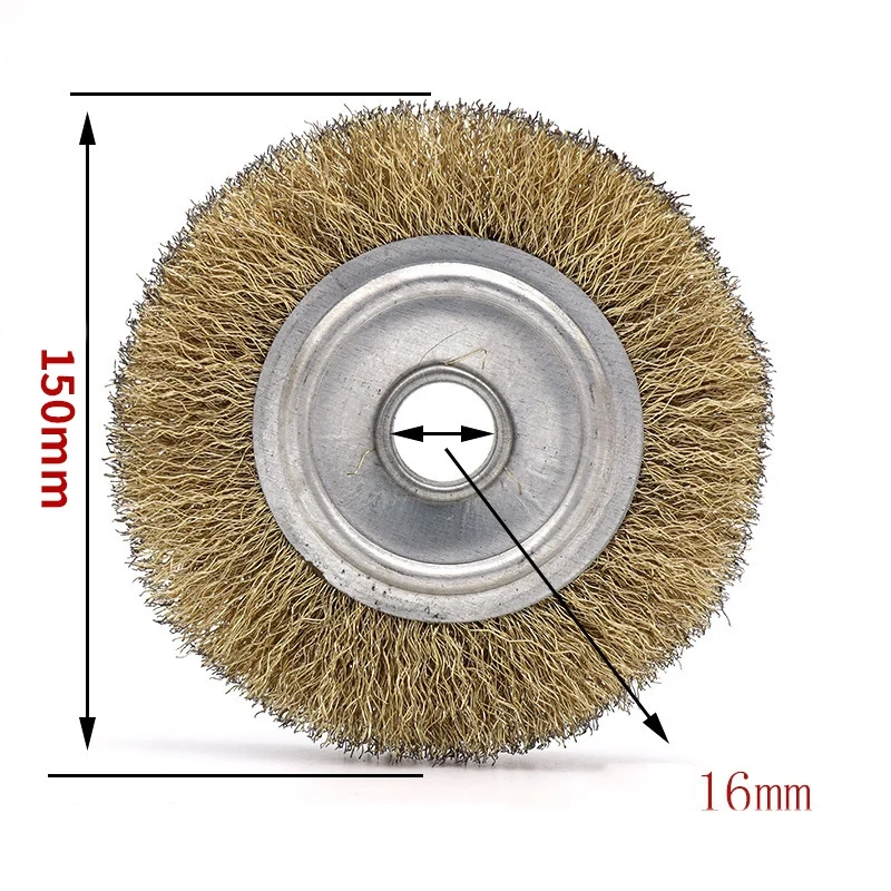 

3Pcs 6 Inch Steel Wire Wheel Brushes for Metal Rust Removal Polishing Brush Steel Rotary Brush for Mini Drill Rotary Tool