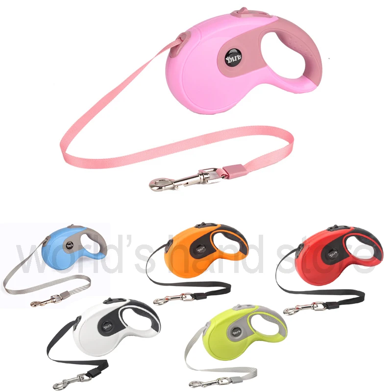 

3M/5M Retractable Dog Leash Roulette Leashes with Poop Bag Dispenser Pet Leash Rope For Dogs Cats Collar Harness Dog Accessories