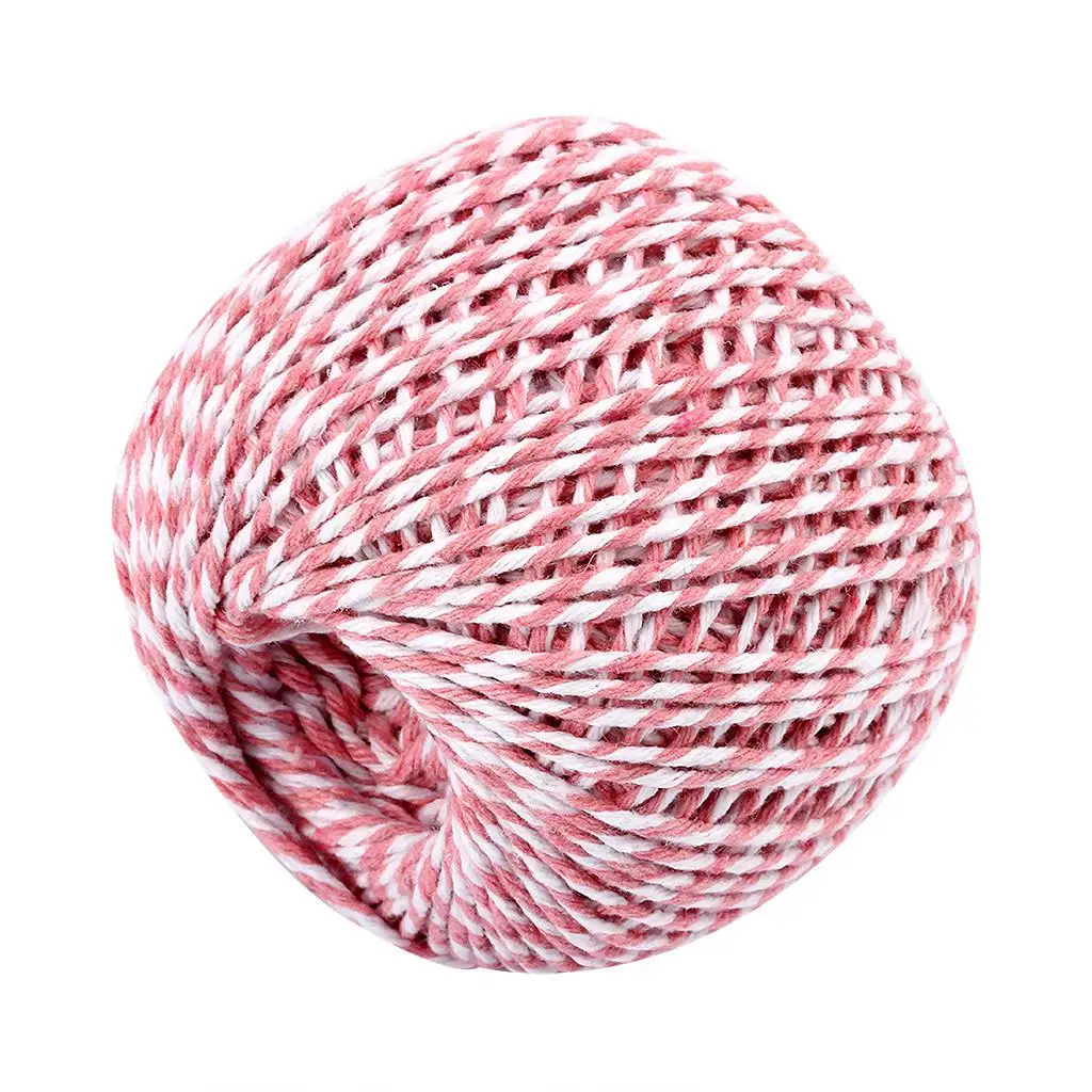 100M Two Styles natural cotton Bakers Twine rope rustic Dream catchers Bohemian wedding decor handmade accessories F1 - Цвет: E