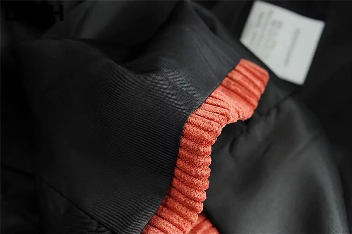 LTPH-Chaqueta de pana vintage para mujer, blazer con Bolsillos y doble botonadura, informal, combina con todo, para primavera, 2021