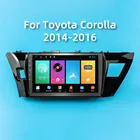 Автомагнитола на Android для Toyota Corolla 10,1-2014, 2016 дюйма, 2 Din, мультимедийный видеоплеер, Wi-Fi, GPS-навигация