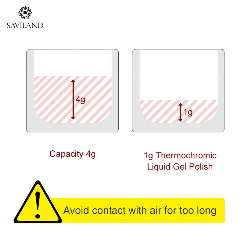 Термальный чувствительный лак для ногтей SAVILAND меняющий цвет жидкий гель краска