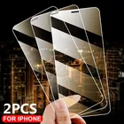 Защитное стекло с полным покрытием для iPhone X XS Max XR 12 Mini, закаленное стекло для iPhone 7 8 6 6s Plus 11 Pro, защитная пленка для экрана
