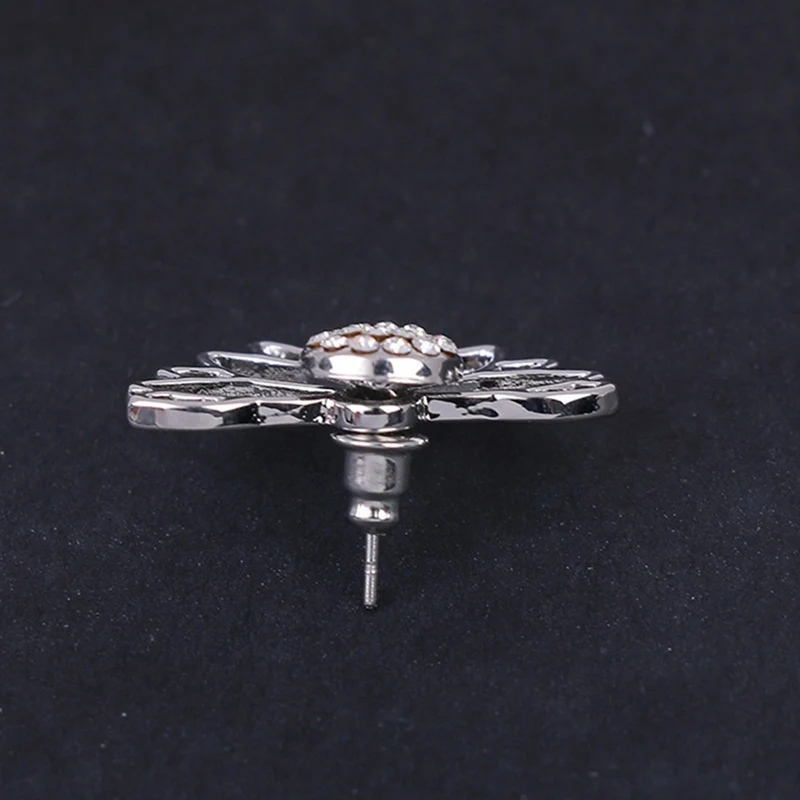 Корейские ювелирные изделия циркониевые кристаллы цветок серьги гвоздики