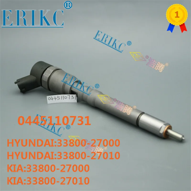 

ERIKC 0445110731 Diesel Parts Fuel Injector Nozzle Assy 0445 110731 For HYUNDAI Elantra Matrix KIA 33800-27000 33800-27010