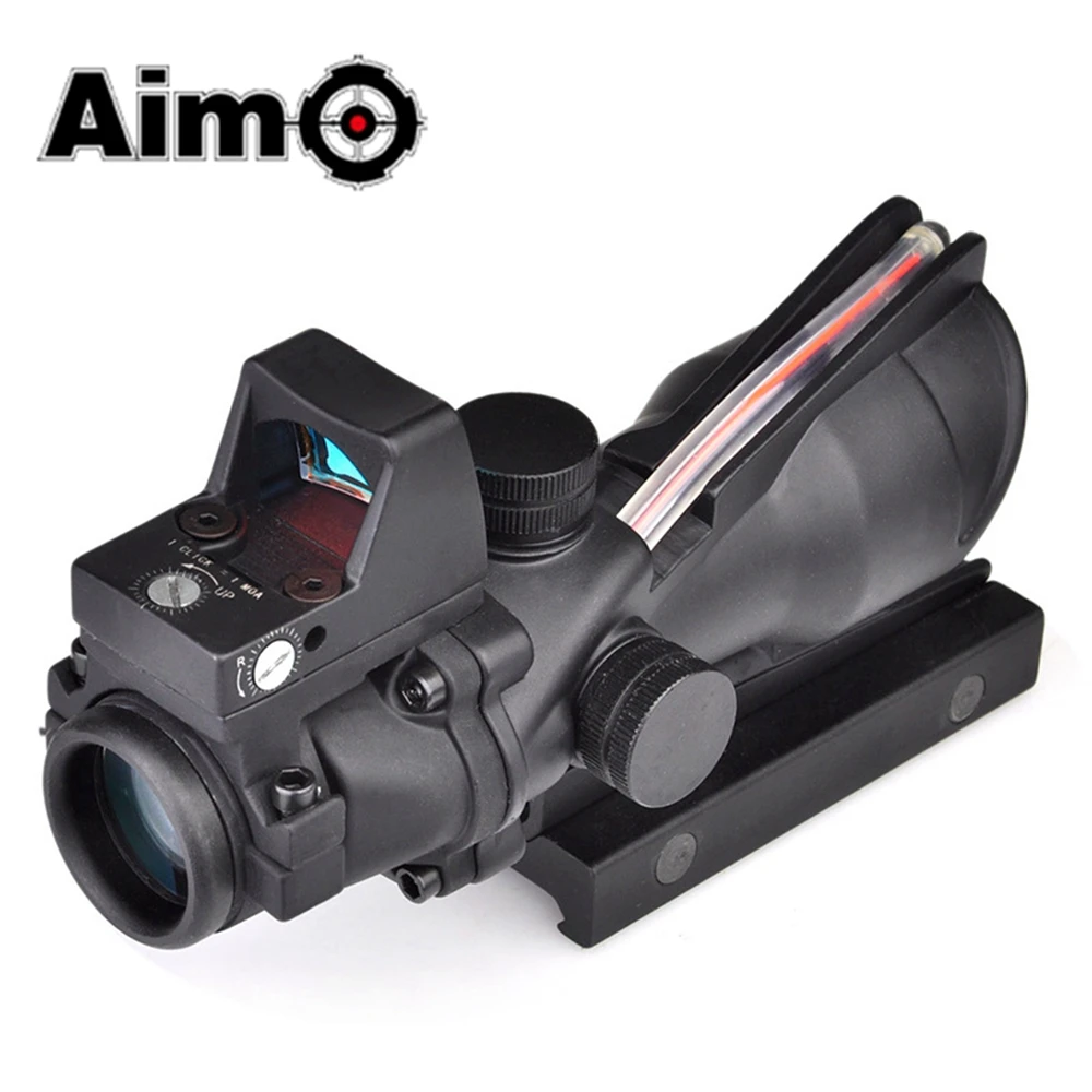 5 шт. Aim O прицел для страйкбольного оружия ACOG 4X32C Красный точка освещения источник
