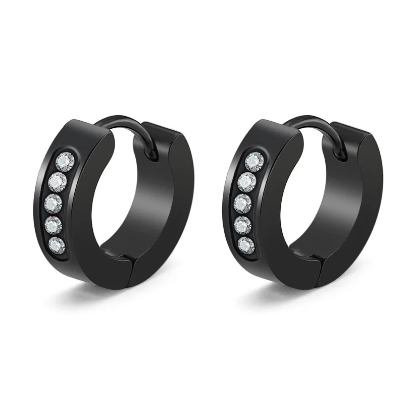 Классические маленькие круглые серьги кольца из нержавеющей стали Todorova женские