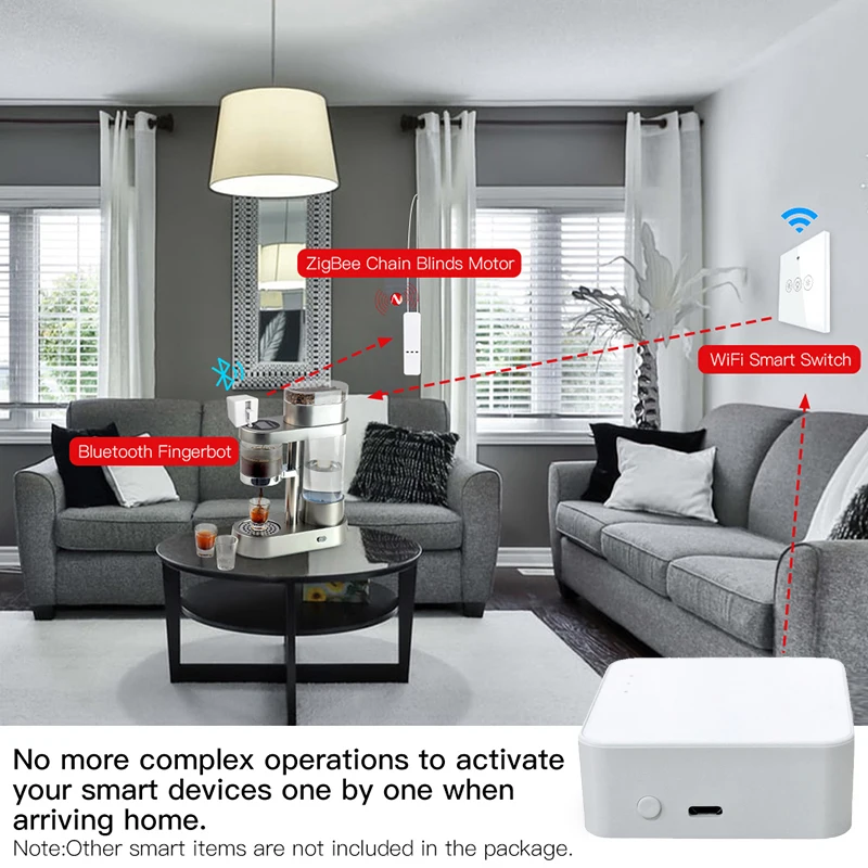 Шлюз Tuya многорежимный с поддержкой Wi-Fi и Zigbee хаб для связи Bluetooth дистанционное
