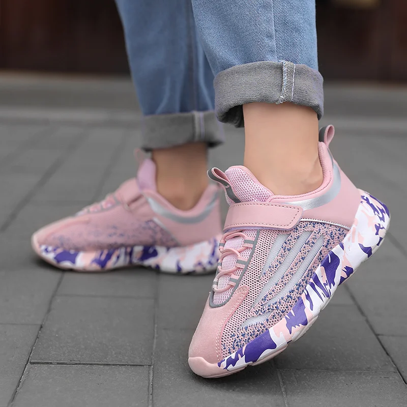 JIEMIAO New Sneakers Kids Sports Shoes for Boys Girls Fashion Casual Children Shoes Student Running Shoes Baby Toddler Shoes