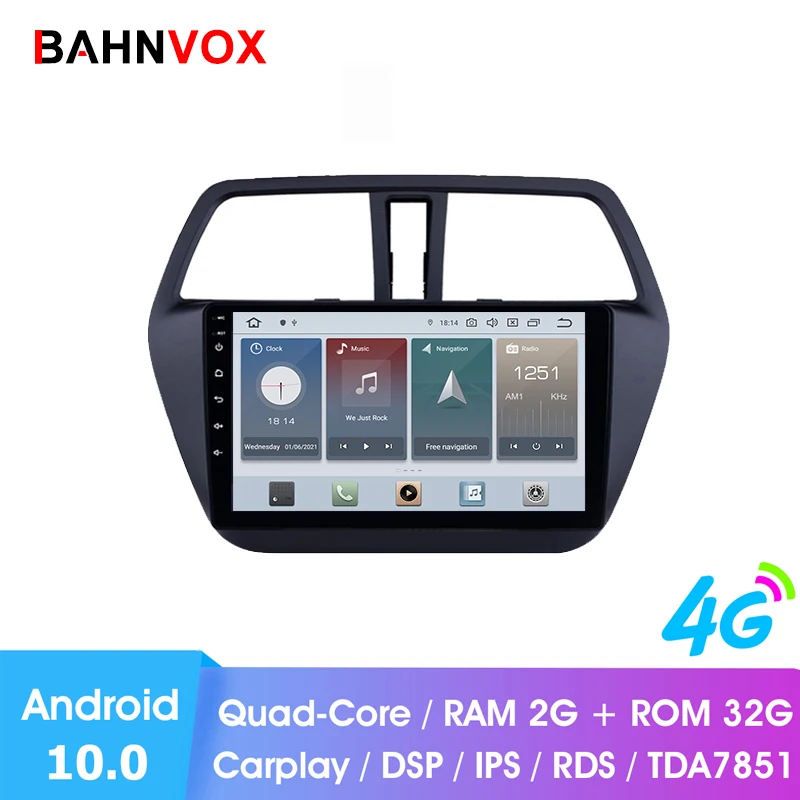 9 &quotandroid 10 0 ОЗУ 2G Автомобильный gps dvd плеер для suzuki s cross sx4 2014 2017 автомобильное радио