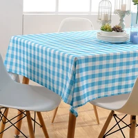 home plaid table cloth waterproof household oilproof protective film decoration cover on the table