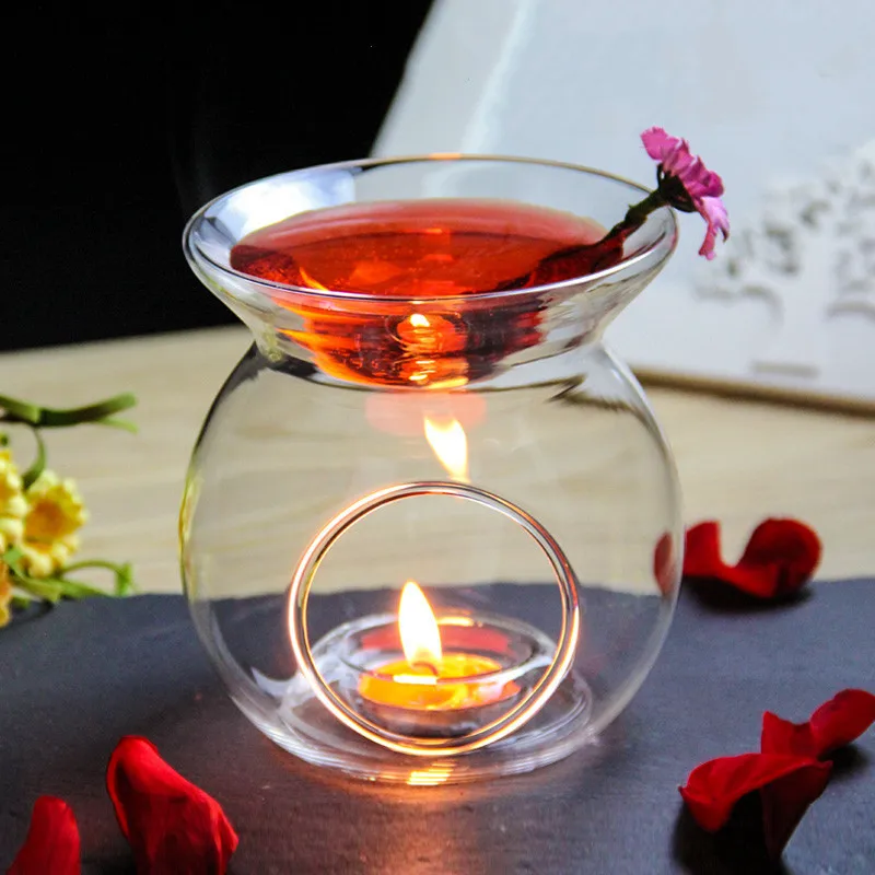 Стеклянная горелка с ароматическим маслом украшение для дома и свадьбы высокое