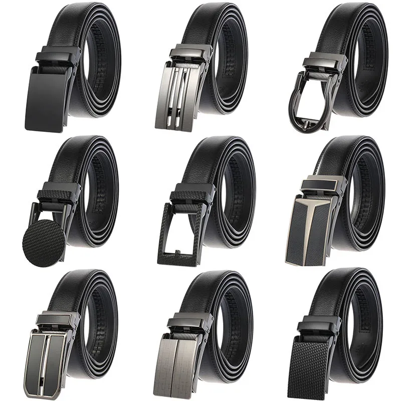 CETIRI 3.0cm 3.1cm Width Genuine Leather Mens Belts Automatic Buckle Fashion Belts For Men Business Popular Male Brand Belts