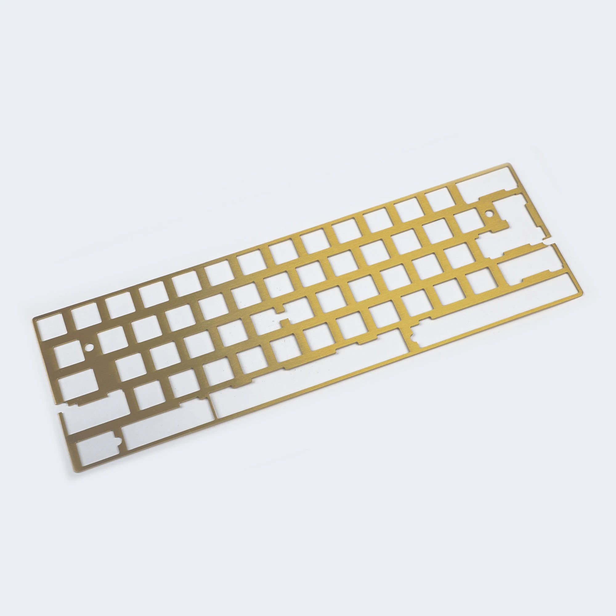 60% 61 64 Minila Universal Aluminum Brass Steel Positioning Board Plate For DZ60 GH60 XD64 Bface YD64MQ DIY Mechanical Keyboard computer keypad