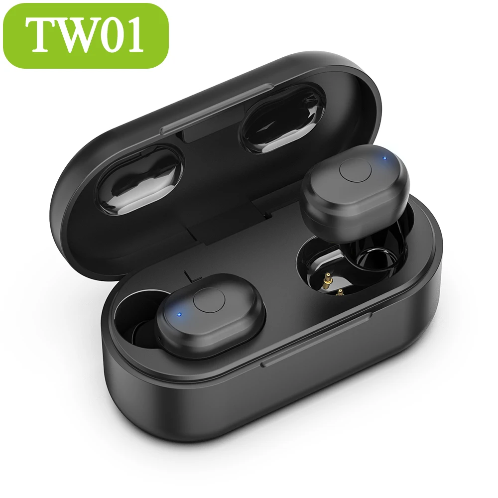 TW01 Black.. AUSDOM TW01 TWS беспроводные Bluetooth наушники 20H время воспроизведения беспроводные наушники CVC8.0 с шумоподавлением спортивные наушники с двойным микрофоном - Цвет: TW01 Black..