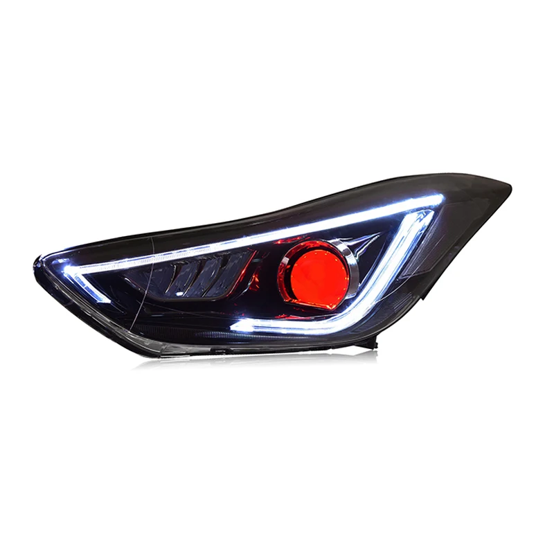 Автомобильный Стайлинг для Hyundai Elantra 2012 2013 2014 2015 2016 фары в сборе передние
