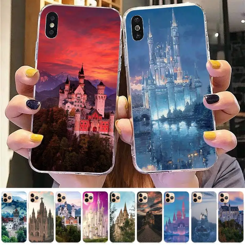 

Princess castle Phone Case for iphone 13 8 7 6 6S Plus X 5S SE 2020 XR 11 12mini pro XS MAX