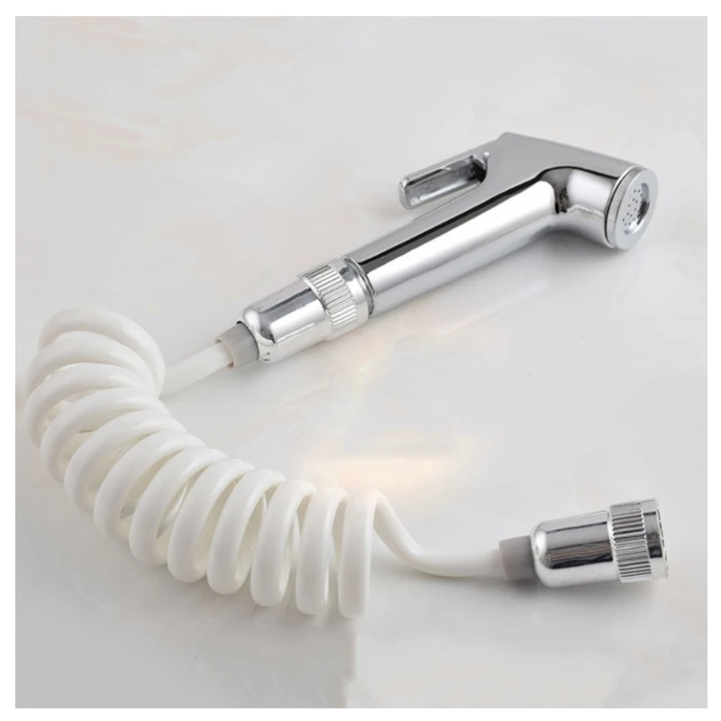

Handheld Shower Head ABS Bidet Sprayer Douche Toilet Spray Wash Jet Shattaf with Spring Hose Multi-functional Home Tools