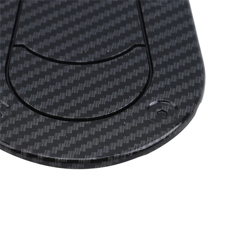 

1 Pair ABS Buitenkant Auto Oil Cover Decoration Matte Black Carbon Fiber Styling Olie Cover Decoratie