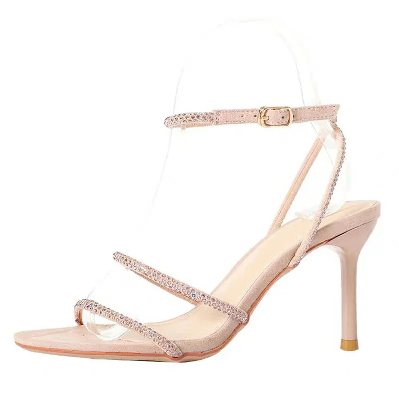 

2021 shoes factory wholesale new fashion bridal shoes slip-on women thin heels supper high shoes