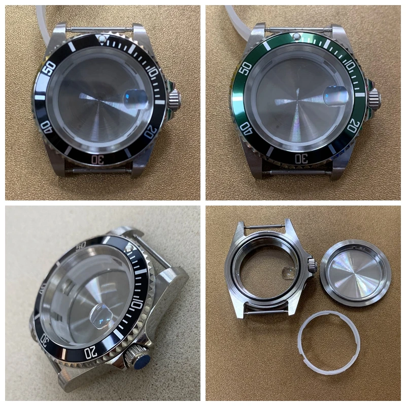 

Watch Accessories 40mm Case 316L Stainless Steel Sapphire Glass For Miyoda 8215, 8205, Mingzhu 2813 Swiss 2836 GMT3804 Movements