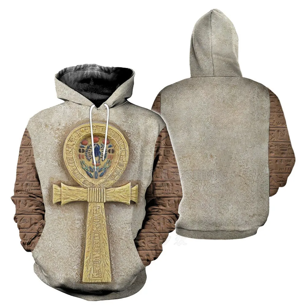 

Mysterious retro ancient Horus Egypt goddess Pharaoh totem 3d hoodies/Sweatshirt Winter autumn funny long sleeve streetwear