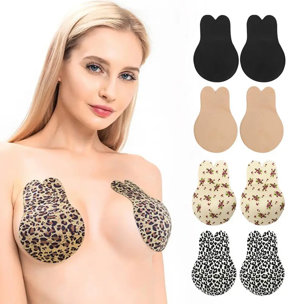 2 шт./1 пара силиконовые накладки на соски с кроличьими ушками | Женская одежда