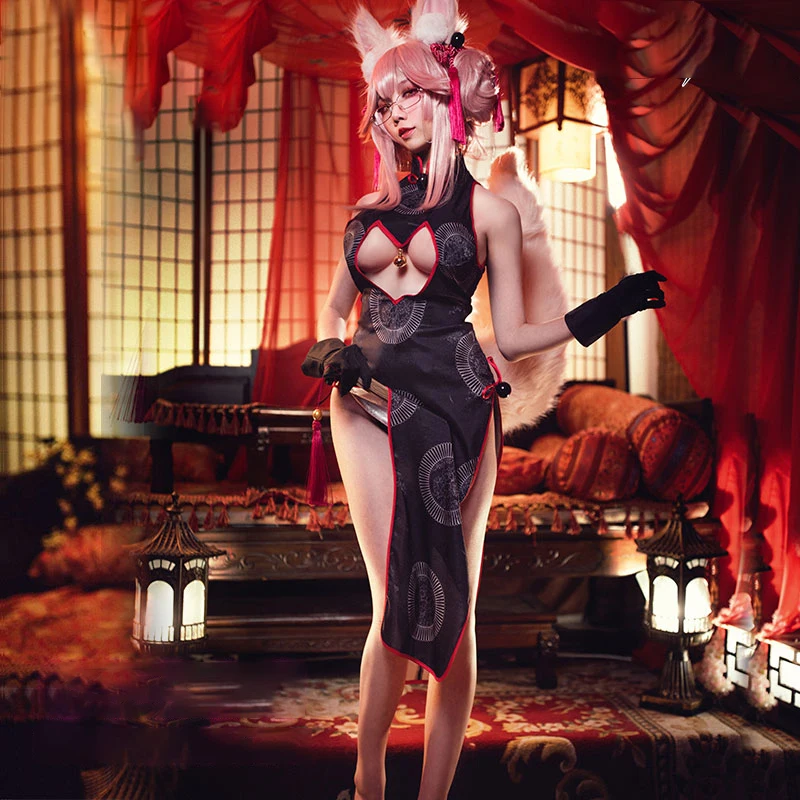 Костюм для косплея по мотивам игры Fate FGO tammo no Mae Koyanskaya сексуальный Чонсам милый