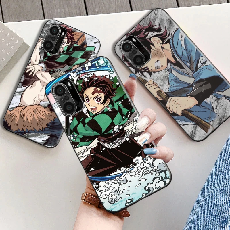 

Cartoon Anime Demon Slayer Phone Case For Xiaomi 11 11Lite 11 Pro Note 10 10Pro 10S 10Pro 10 LiteYaiba Soft Cover Fundas