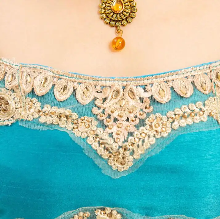 Новые индийские сари для женщин девушек индийская Лехенга Холи Анна