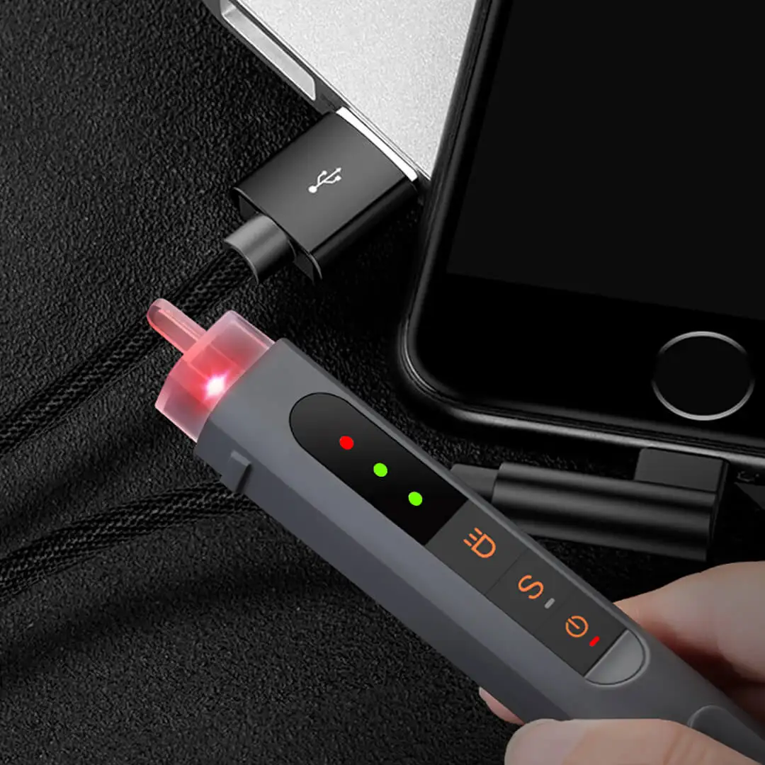 

Xiaomi JIMI Smart Electric Sensor Tester Pen Non-contact Induction Test Pencil 12-1000V Current for Home Electrician Repair