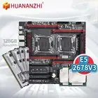 HUANANZHI X99 T8D материнская плата с Intel XEON E5 2678 V3 * 2 с DDR3 RECC 4*32G память комбинированный комплект NVME NGFF USB