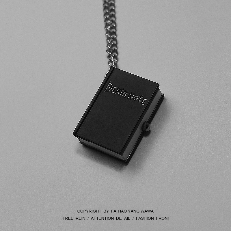 

Death Note Pocket Watch Necklace Can Watch the time
