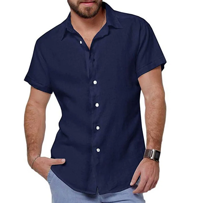 SFIT 2020 брендовая мужская Повседневная рубашка с коротким рукавом приталенная