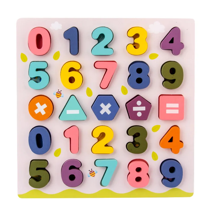 

Matching Games Montessori Children Educational Wooden Toys For Kid 2 3 4 Years Old Boy Girl Shape Number Child