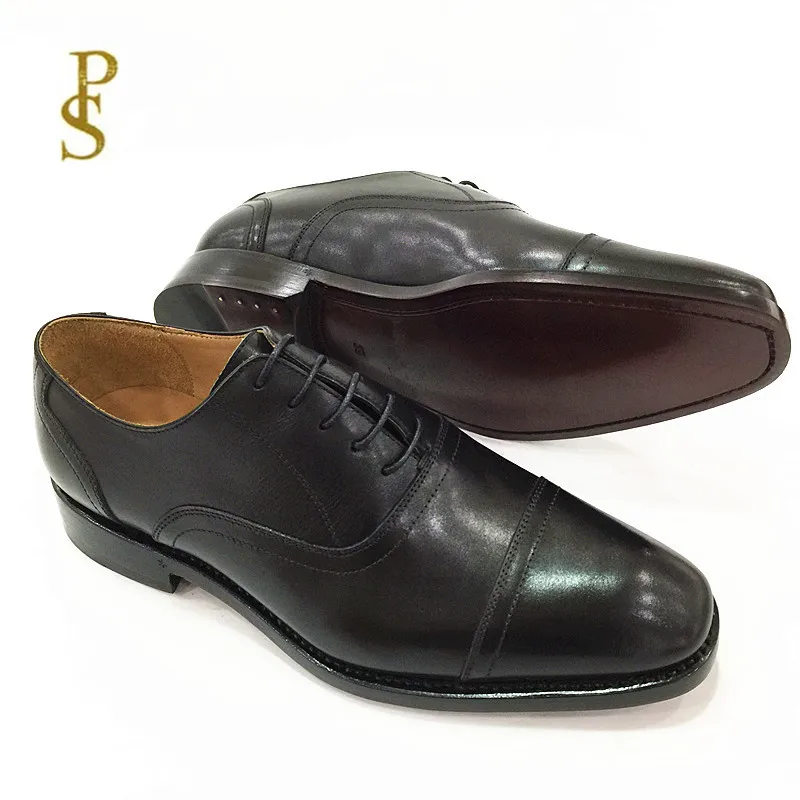 Мужские классические туфли из воловьей кожи с французской подошвой мужская