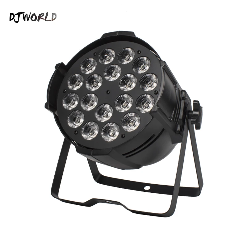 Djworld светодиодный светильник 18x18 Вт алюминиевый сценический Par RGBWA + UV 6 в 1 DMX 512 Powercon
