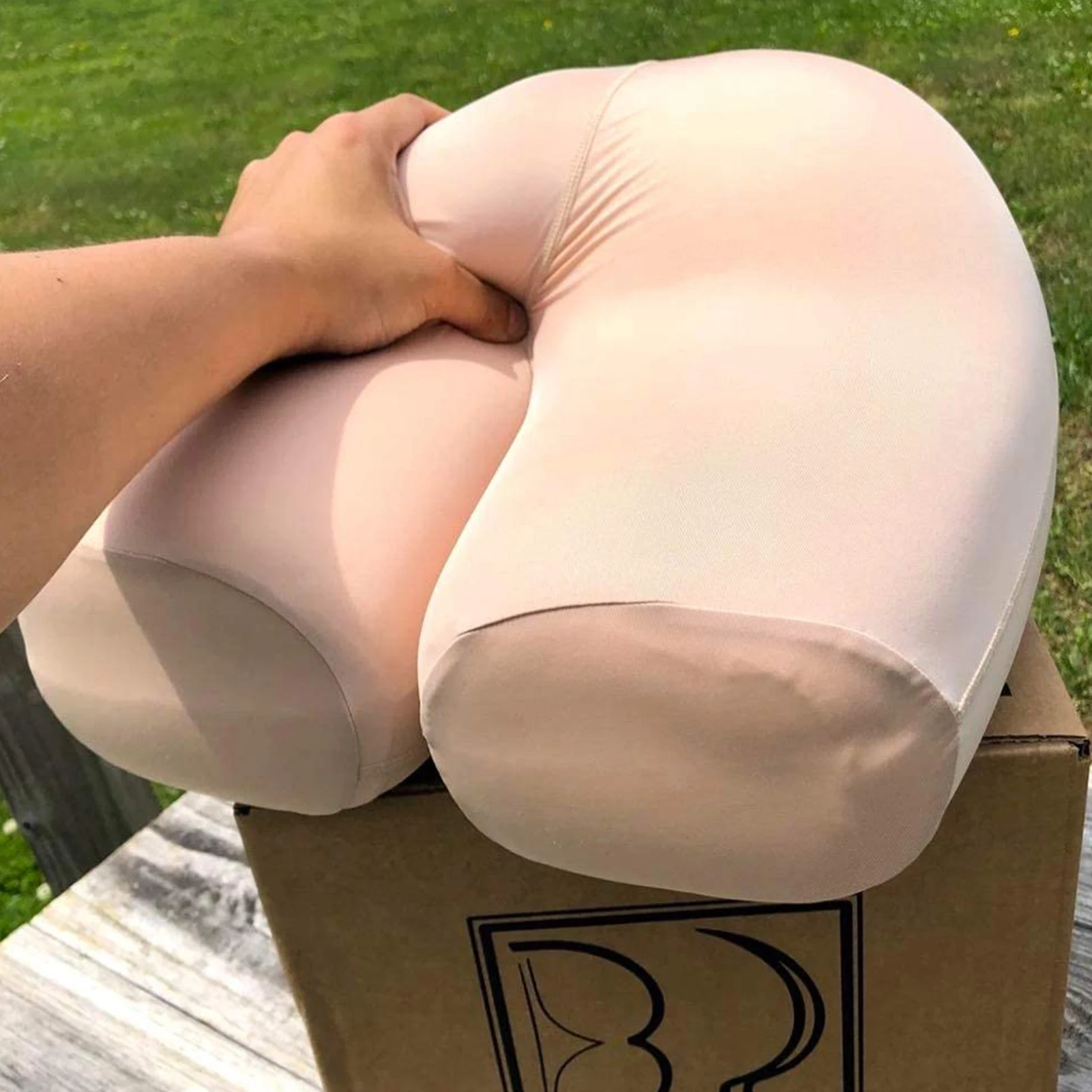 

Travel Nap Pillow Soft Comfortable Auxiliary Cushion Great for back side and stomach sleeper Ergonomic and Flexible Soft relief