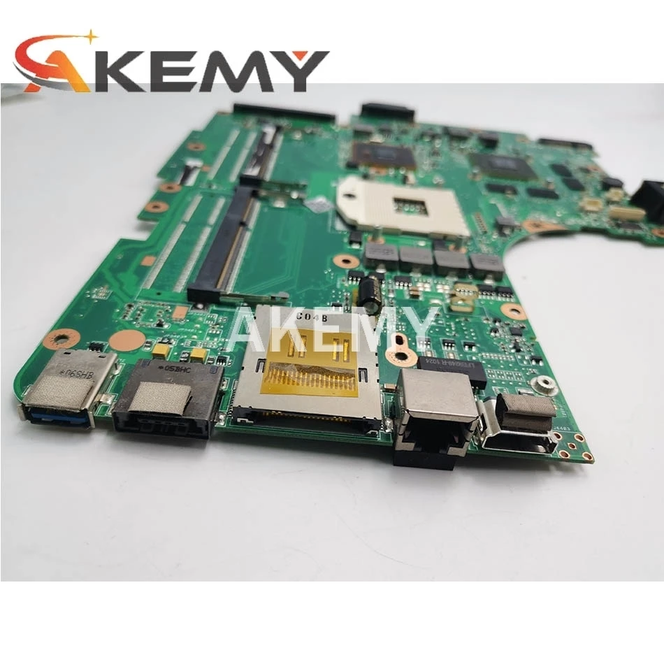 

For ASUS Laptop Motherboard N53J N53JF N53JN N53JL N53JG HM55 W/ GT425M 1G 2* RAM Slots Mainboard Support i3 i5 cpu