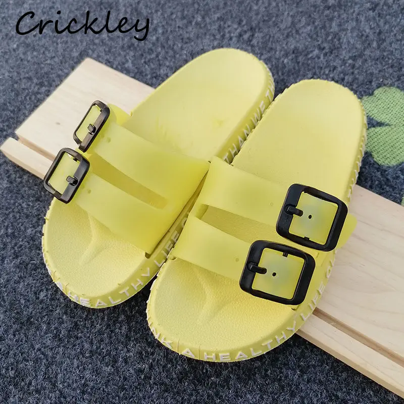 

Summer Children's Slippers PVC Outdoor Beach Shoes For Boys Girls Comfortable House Indoor Floor Bathroom Non Slip Kids Shoes