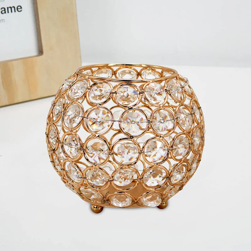 

Creative home decoration candle ball crystal ball candlestick living room bedroom gift romantic