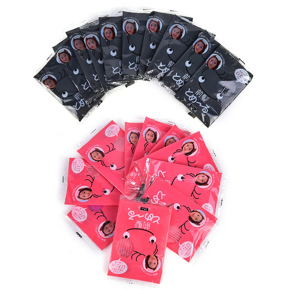 

10pcs Magic Paste Posts Magic Tape Fringe Hair Bang Patch Small Hair Sticker 6x7cm Clip Bangs Fixed Seamless