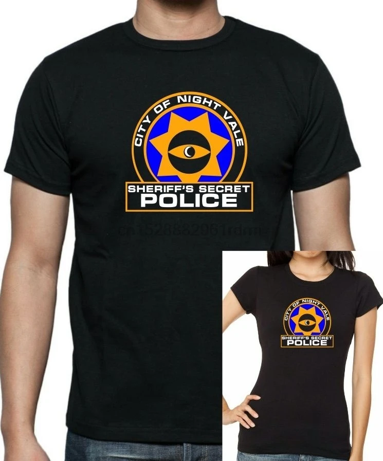 Ночная тайная полицейская футболка.. До 5XL | Мужская одежда