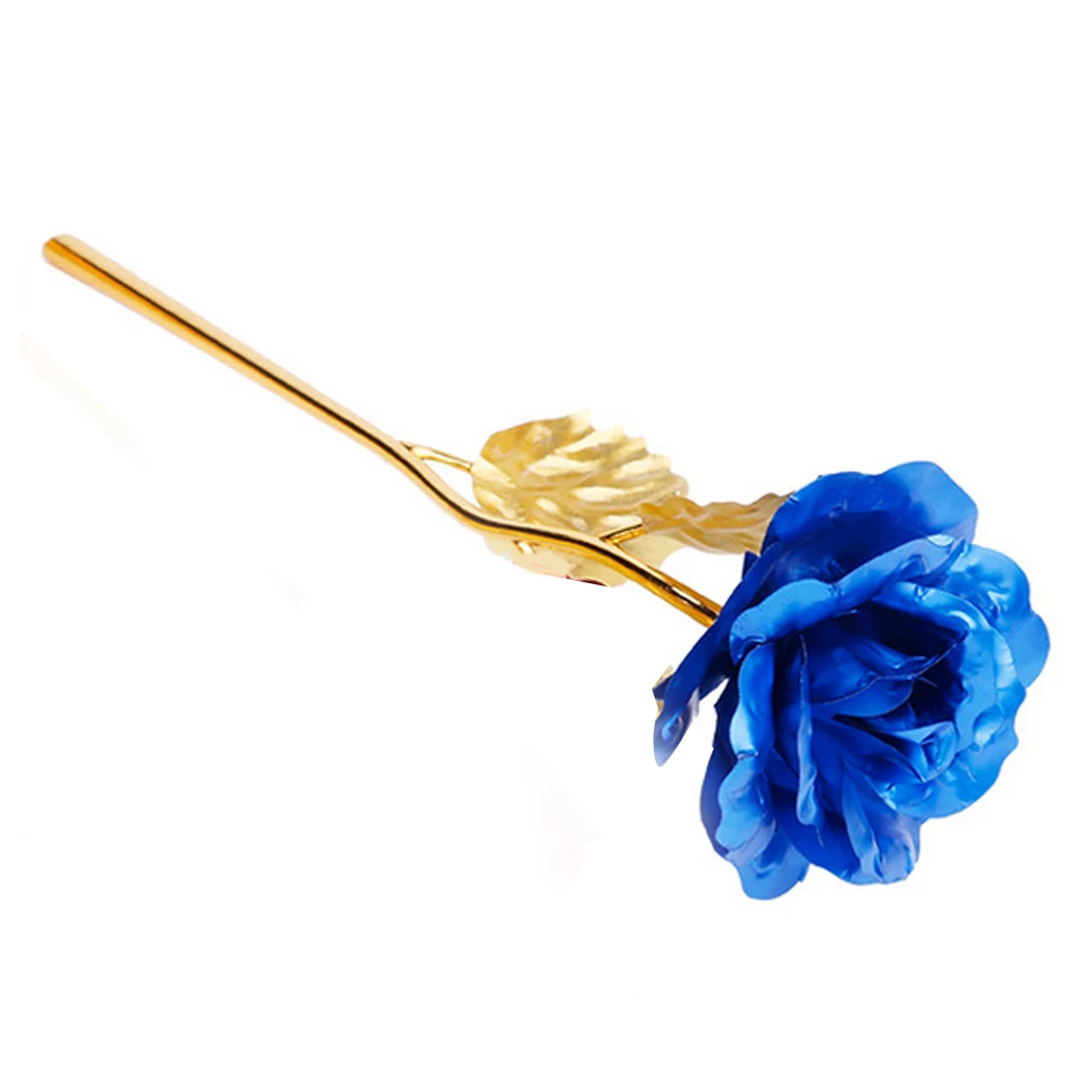 Покрытая 24-каратным золотом роза романтический День Святого Валентина рождения