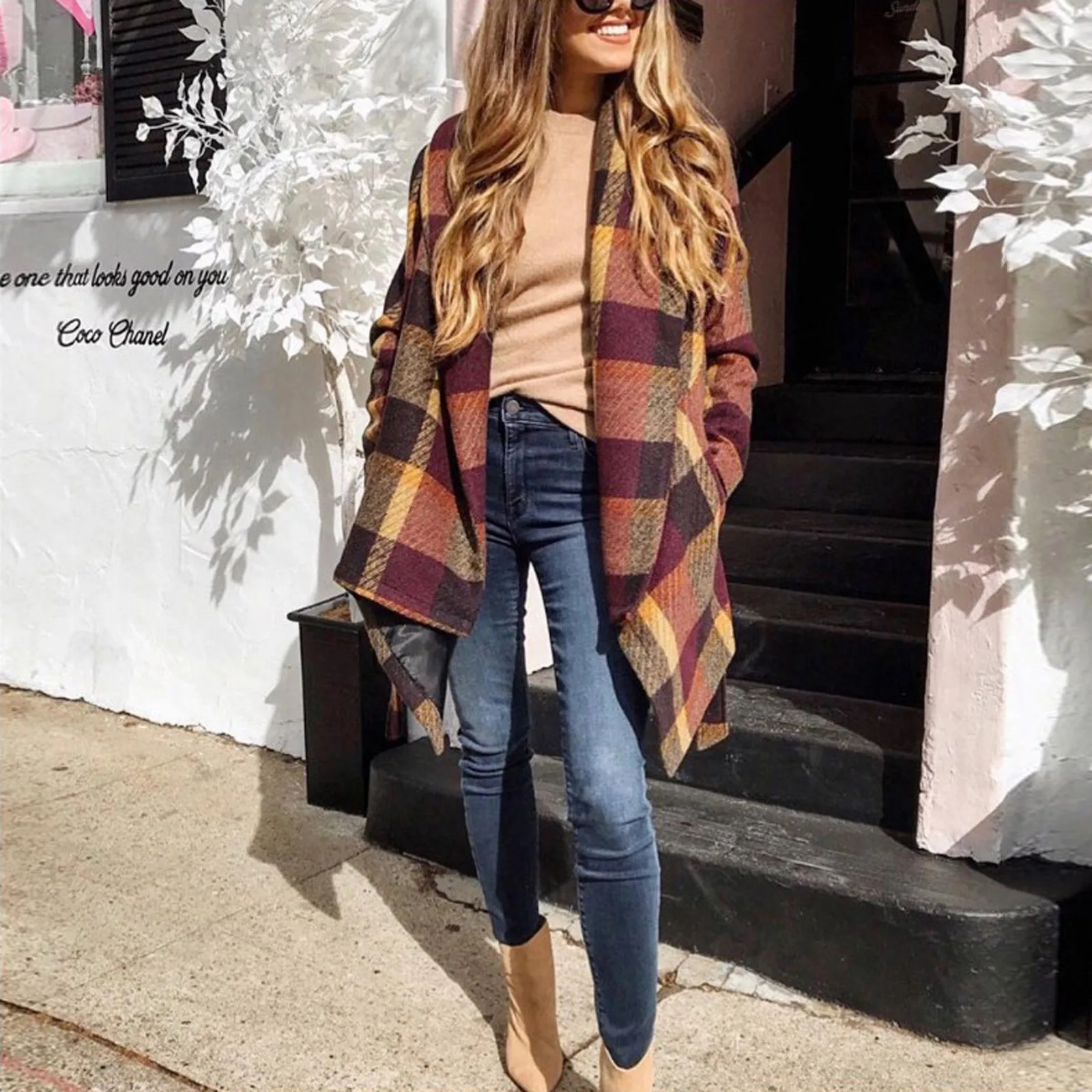 

New Fashion 2020 Jacket Autumn Women British Style Classic Coat With Belt Chic Women's Long Asymmetric Jacket Manteau Femme 3XL