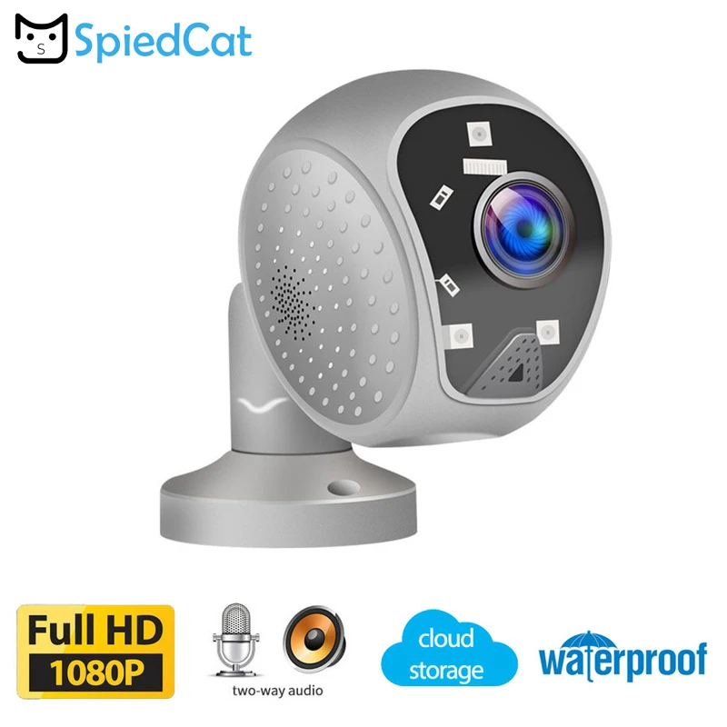 Открытый Wi Fi IP HD 1080P Обнаружение движения двухсторонняя аудио Домашняя
