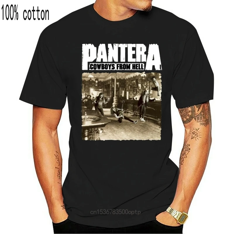 

Новинка, футболка Pantera Cowboys из Hell, тяжелый металл, все цвета, размеры S 5XL