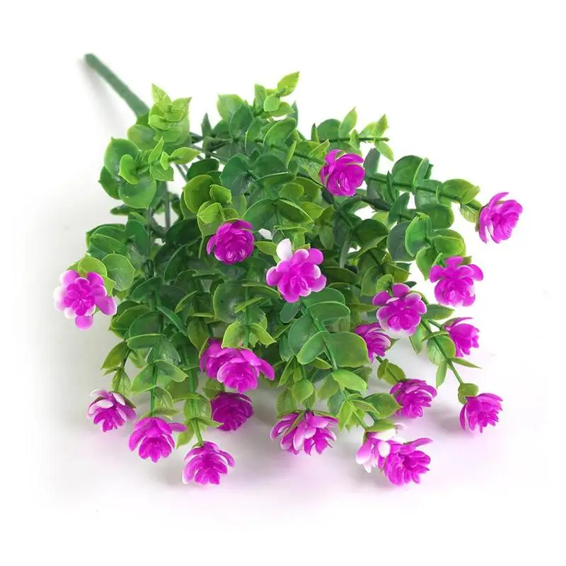 Искусственные цветы кустарники для растений на открытом воздухе пластиковые